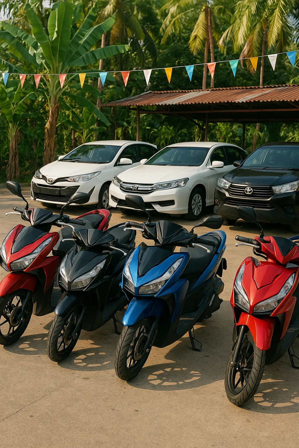 What's better to rent in Panwa – a car or a moped?